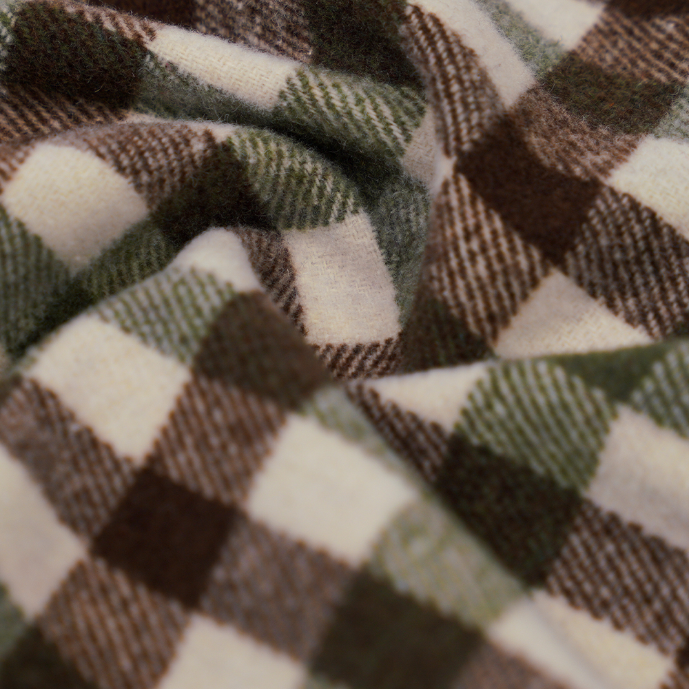 100% ostatní, 410G/M zelená, hnědá a bílá, tvídová příze, ML-701234