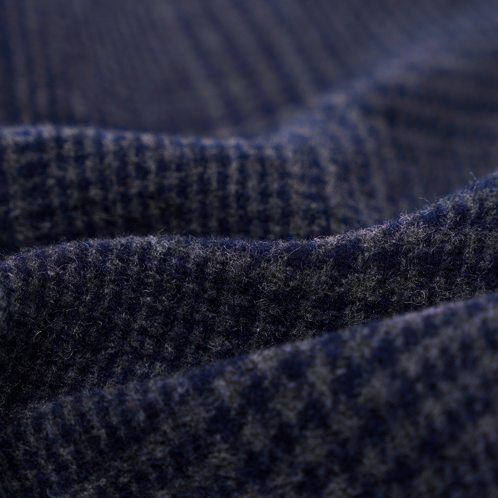 55% vlna, 45% Othe,r 645G/M, námořnická modř, oboustranná sametová tkanina, ML-3010305-1